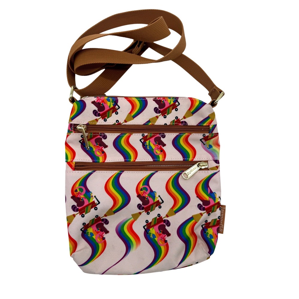 Loungefly Disney Pixar Inside Out Bing Bong Rainbow Crossbody Bag Canvas Bag